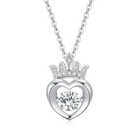 Heart Dancing Diamond Necklace