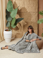 Trendy Ethnic Handloom Cotton Weaving Suit Set