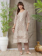 Very Lovely Handloom Cotton Weaving Suit Set
