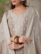 Very Lovely Handloom Cotton Weaving Suit Set