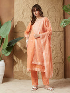 Vintage Handloom Cotton Weaving Suit Set