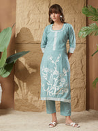 Vintage Handloom Cotton Weaving Suit Set