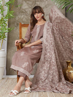 Exquisite Handloom Cotton Weaving Suit Set