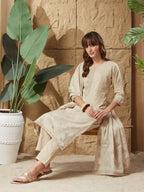 Vintage Handloom Cotton Weaving Suit Set