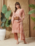 Vintage Rust Handloom Cotton Weaving Suit Set