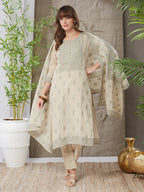 Pleasing Handloom Cotton Weaving Suit Set