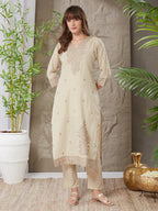 Delightful Handloom Cotton Weaving Suit Set