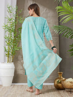 Very Winsome Handloom Cotton Weaving Suit Set