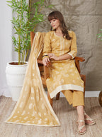 Very Heavenly Handloom Cotton Weaving Suit Set