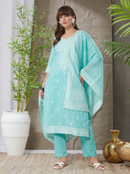 Very Pretty Handloom Cotton Weaving Suit Set