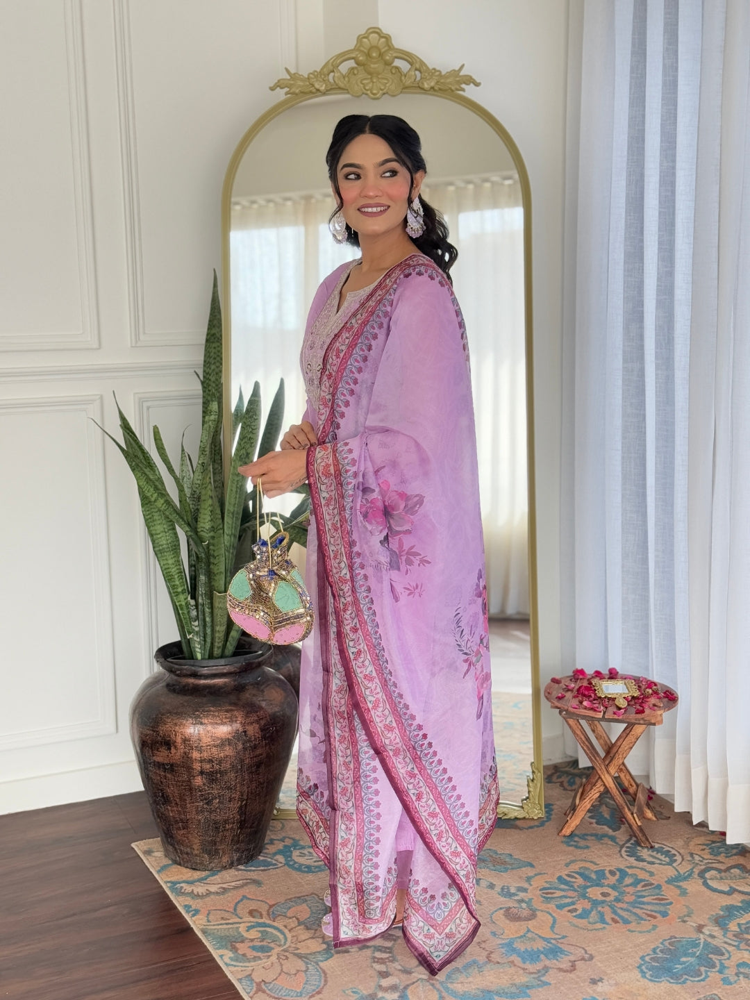 Magenta Majesty Viscose Silk Kurta Suit Sets