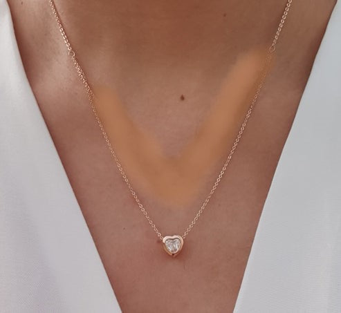 Layered Solitaire Necklace.