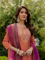 Sunrise Charm Vichitra Silk Kurta Suit Sets