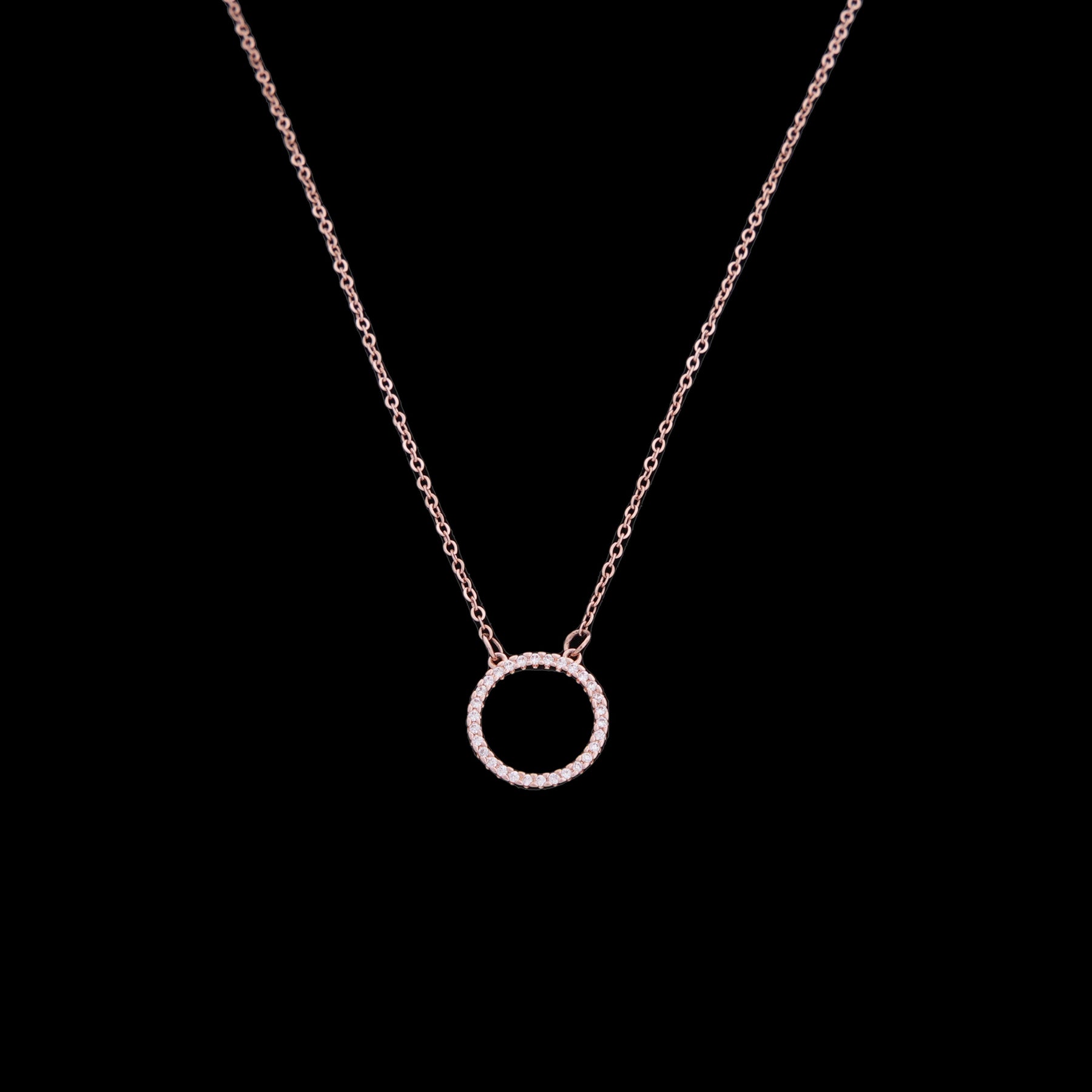 Diamond Circle Necklace