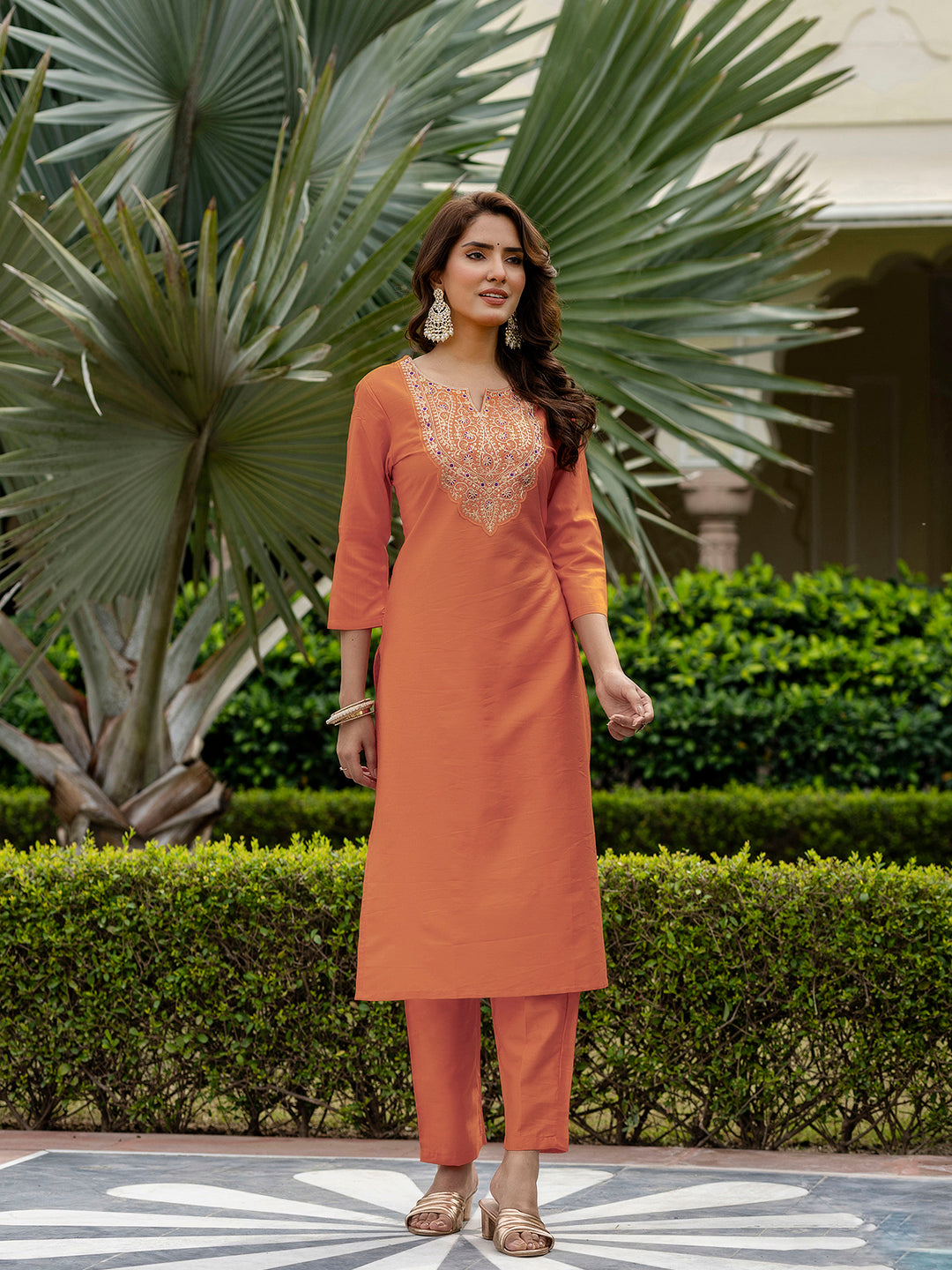 Sunrise Charm Vichitra Silk Kurta Suit Sets