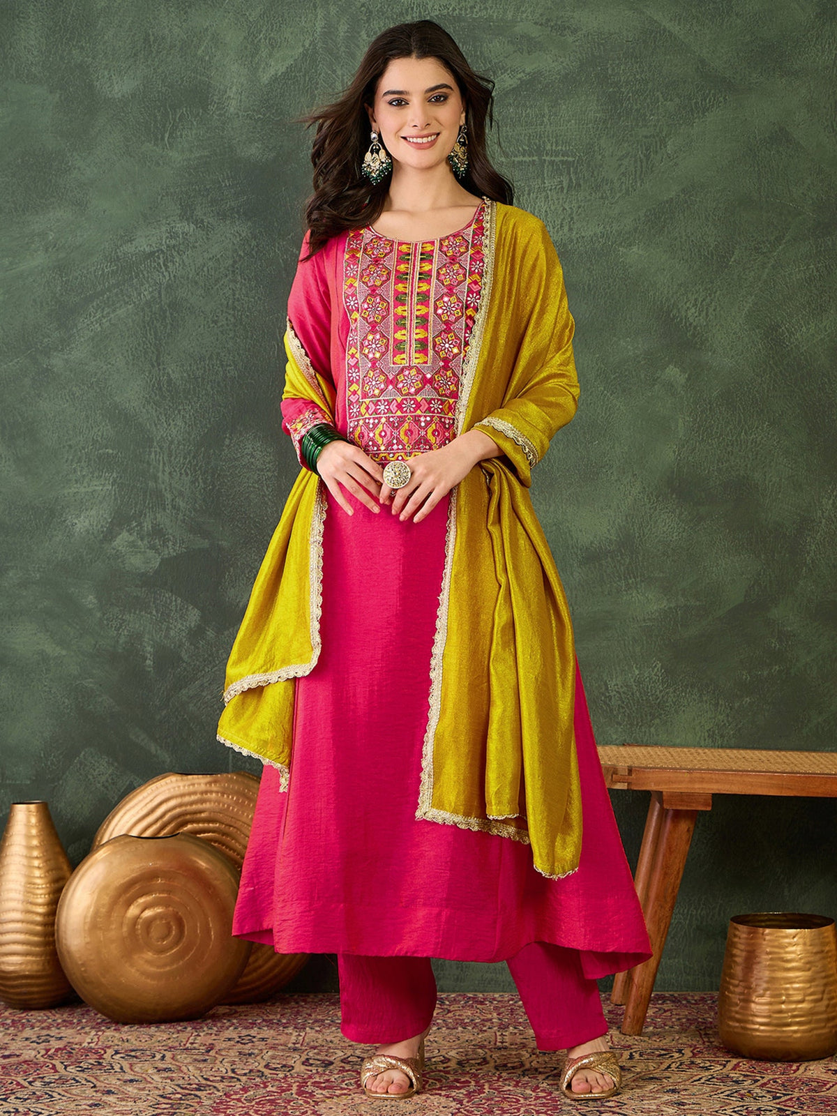Gajri Embroidered Suit Sets