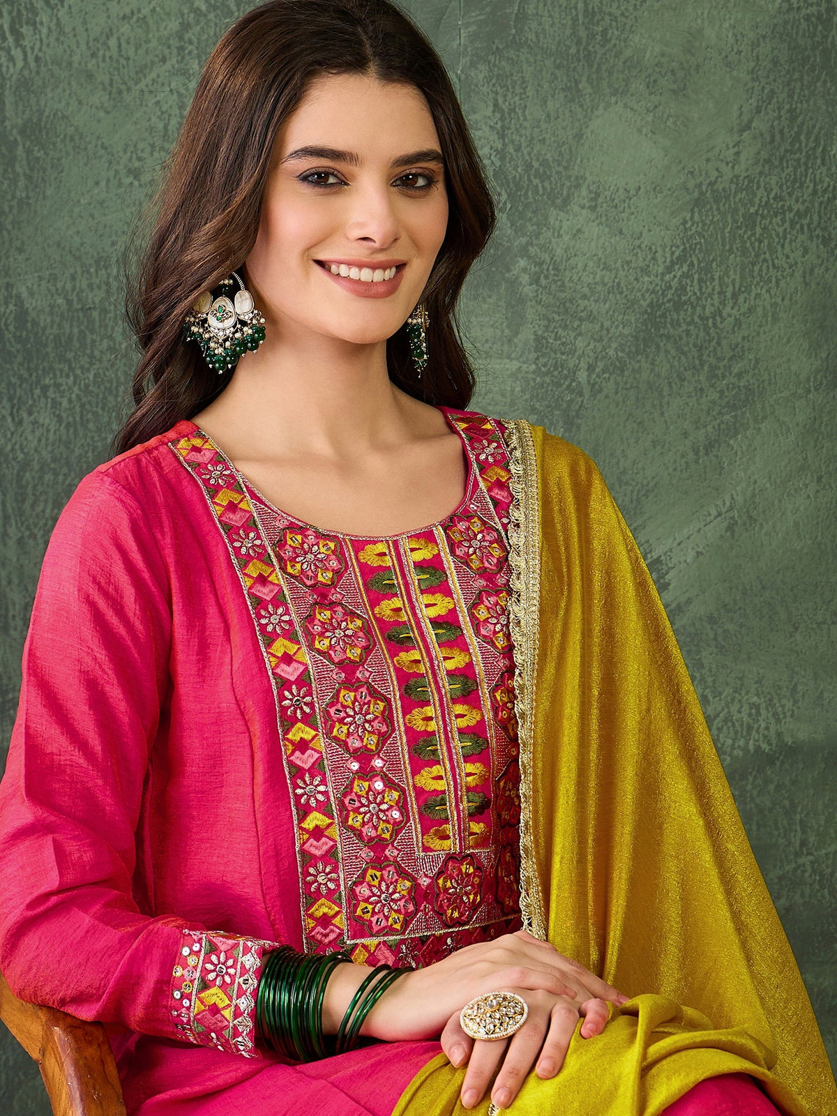 Gajri Embroidered Suit Sets