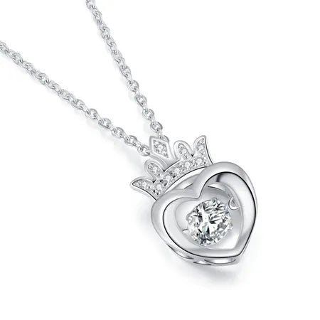 Heart Dancing Diamond Necklace