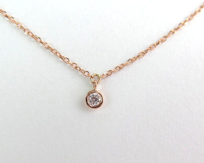 Layered Solitaire Necklace.