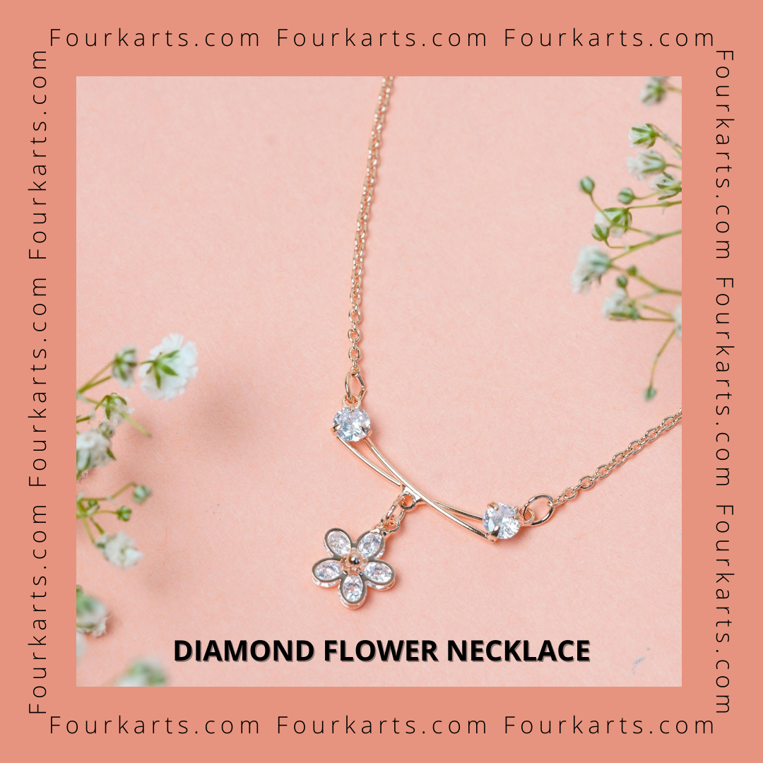 Diamond Flower Necklace Video