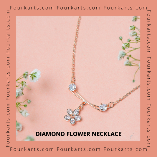 Diamond Flower Necklace Video